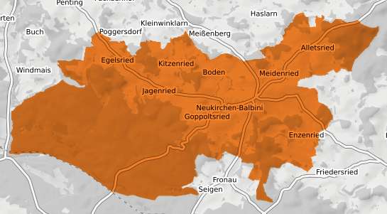 Mietspiegelkarte Neukirchen Balbini